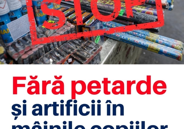 USR - Protejează-ți familia și animalele de pericolul petardelor!
