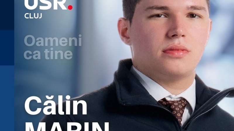 USR Cluj - Tânărul programator web de 21 de ani, Călin Marin, vede Clujul ca un potențial model de dezvoltare urbană inteligentă, cu mobilitate durabilă…