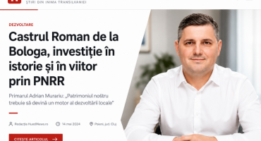 Primarul Adrian Murariu - Castrul Roman de la Bologa trebuie să devină simbolul renașterii turistice a comunei Poieni